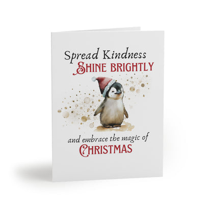 Greeting cards (8, 16, and 24 pcs) Magic of Christmas Baby Penguin