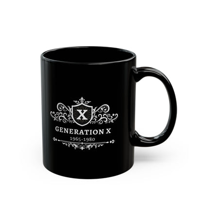 Black Ceramic Mug (11oz, 15oz) Generation X