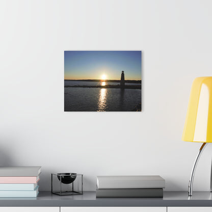 Acrylic Prints (French Cleat) Sunset at Happy Rock