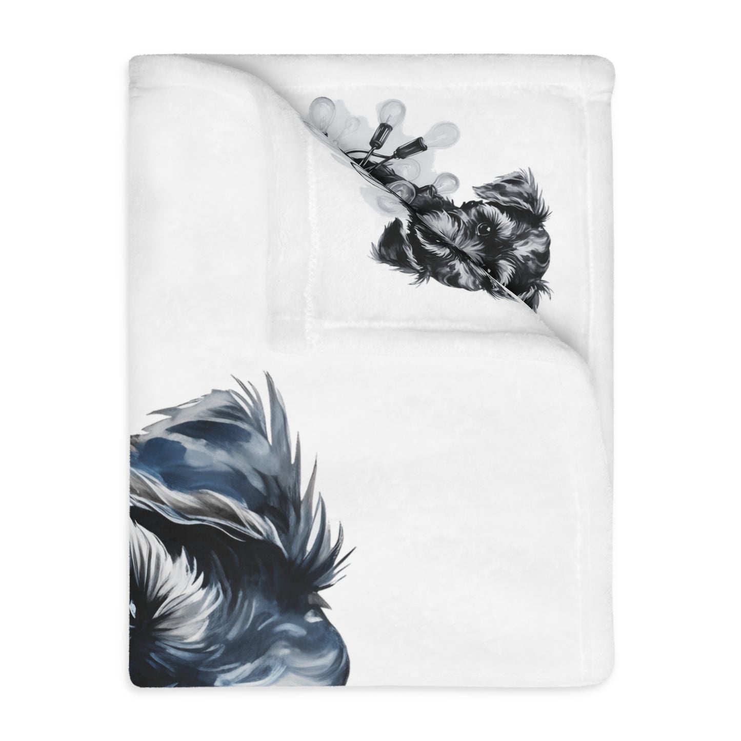 Velveteen Microfiber Blanket (Two-sided print) Dachshund