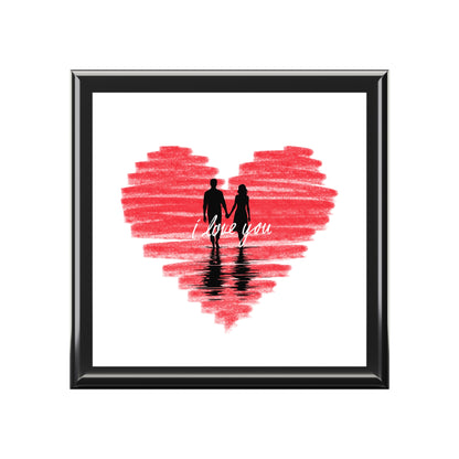i love you Jewelry Box – White Ceramic