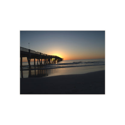 Ceramic Photo Tile - Sunrise at the top of the pier