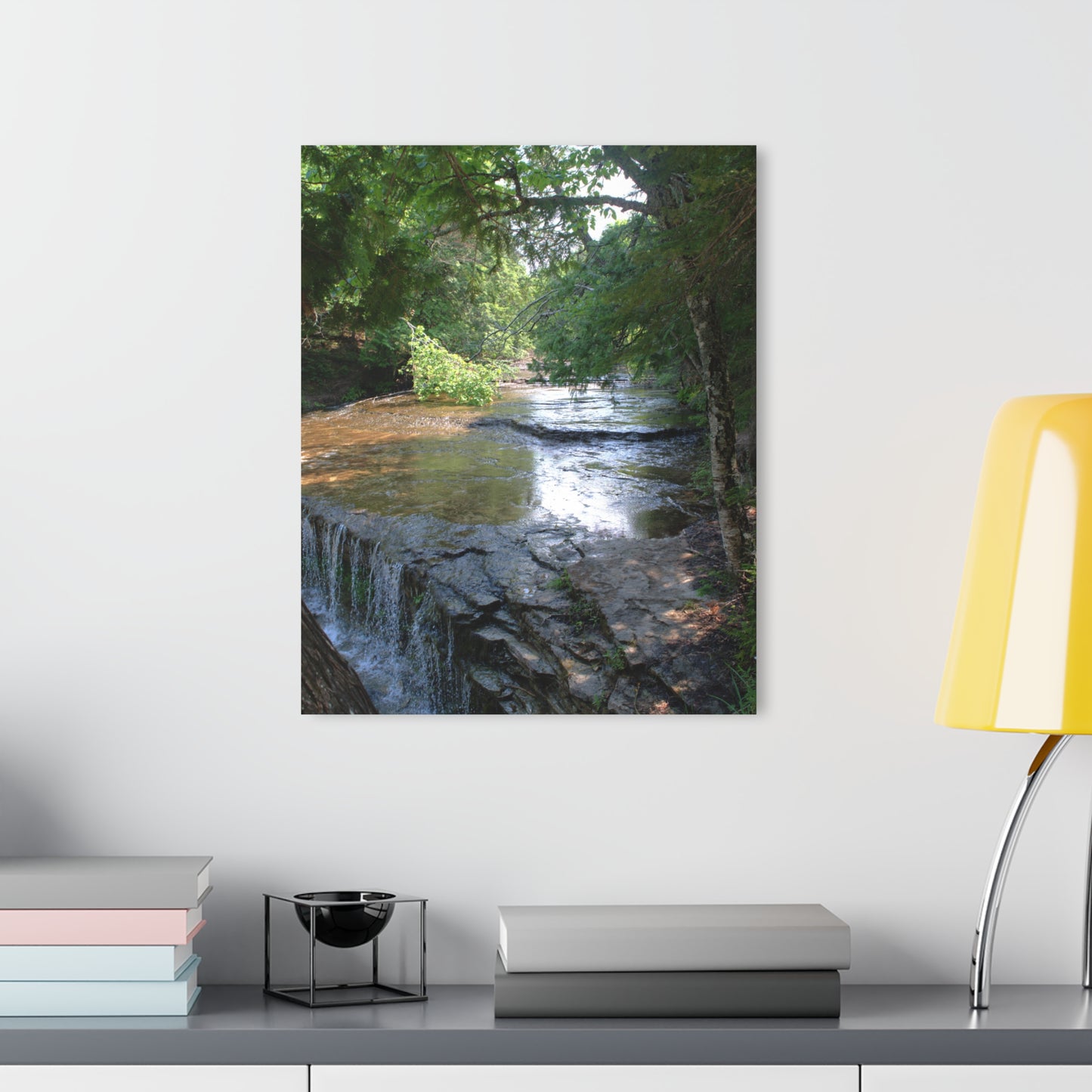 Acrylic Prints (French Cleat) Waterfall Right View