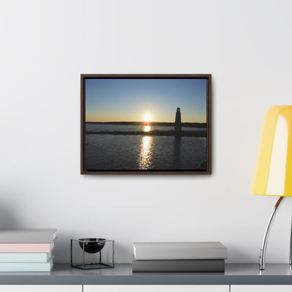 Gallery Canvas Wraps, Horizontal Frame - Sunset at Happy Rock