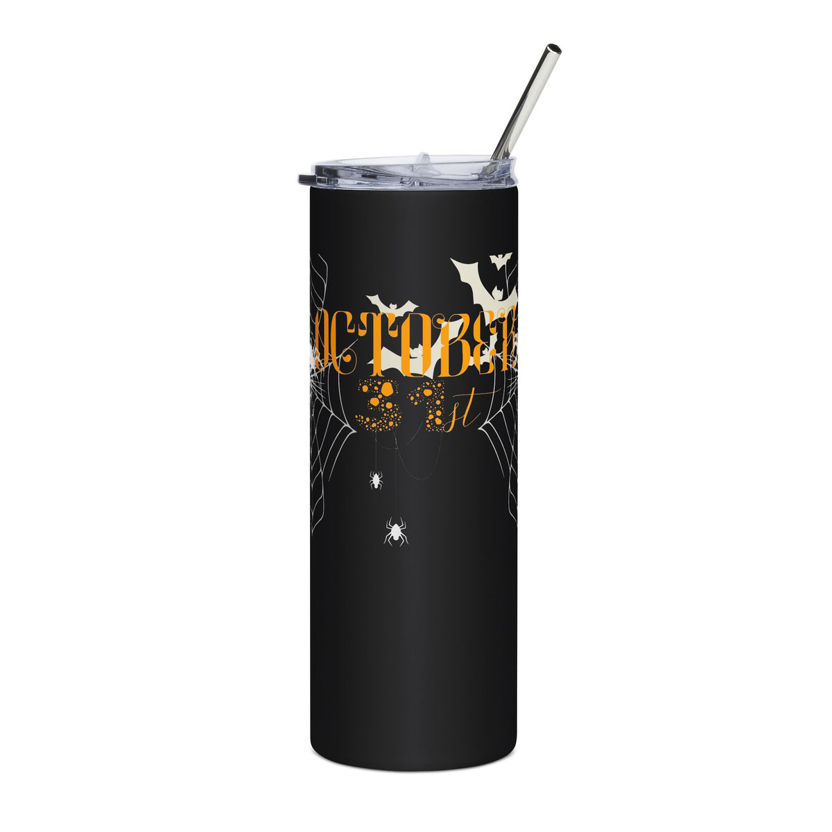 Stainless Steel 20 oz tumbler - October 31st Spiders and Shadows Tumber
