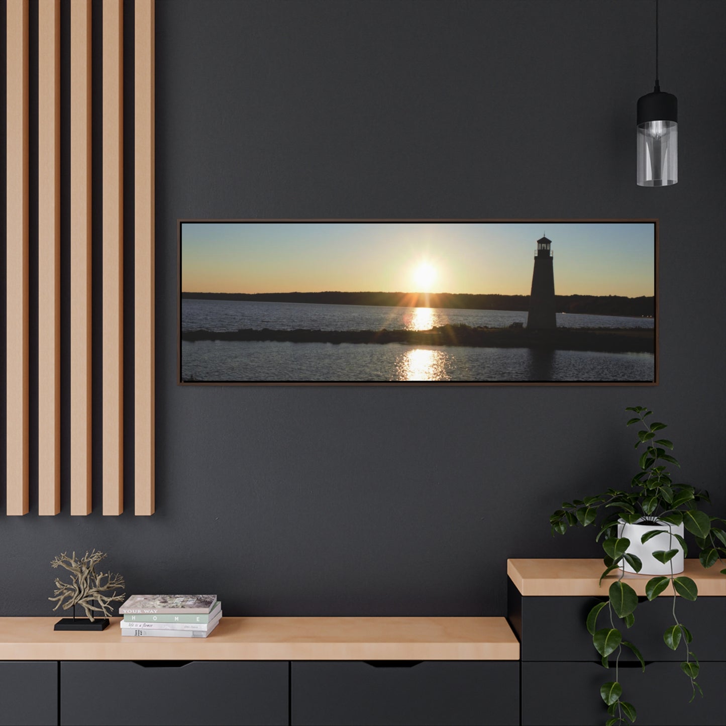 Gallery Canvas Wraps, Horizontal Frame - Sunset at Happy Rock