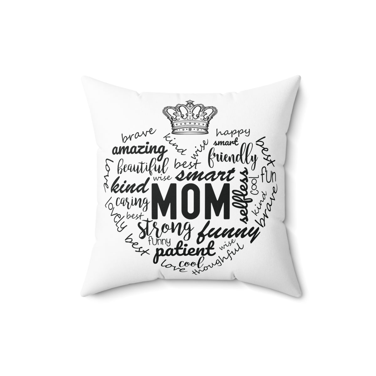 Spun Polyester Square Pillow - MOM and Sandle
