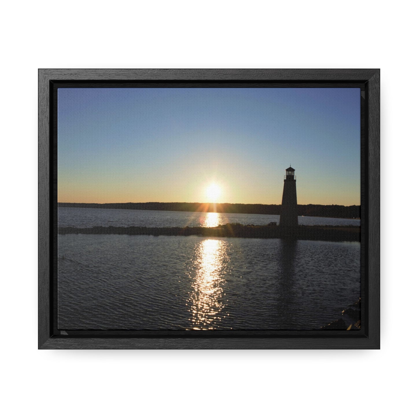 Gallery Canvas Wraps, Horizontal Frame - Sunset at Happy Rock