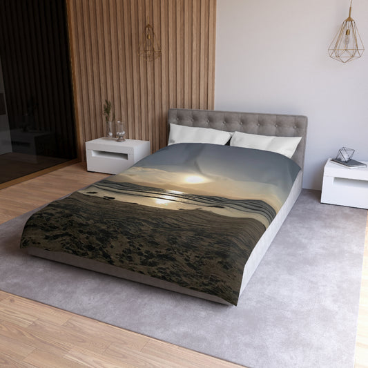 Microfiber Duvet Cover - Sunset at the beach