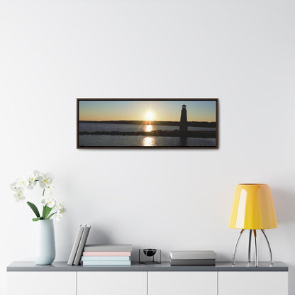 Gallery Canvas Wraps, Horizontal Frame - Sunset at Happy Rock