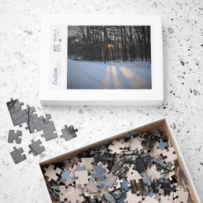 Puzzle (110, 252, 500, 1014-piece) Spectacular Winter Sun Beams