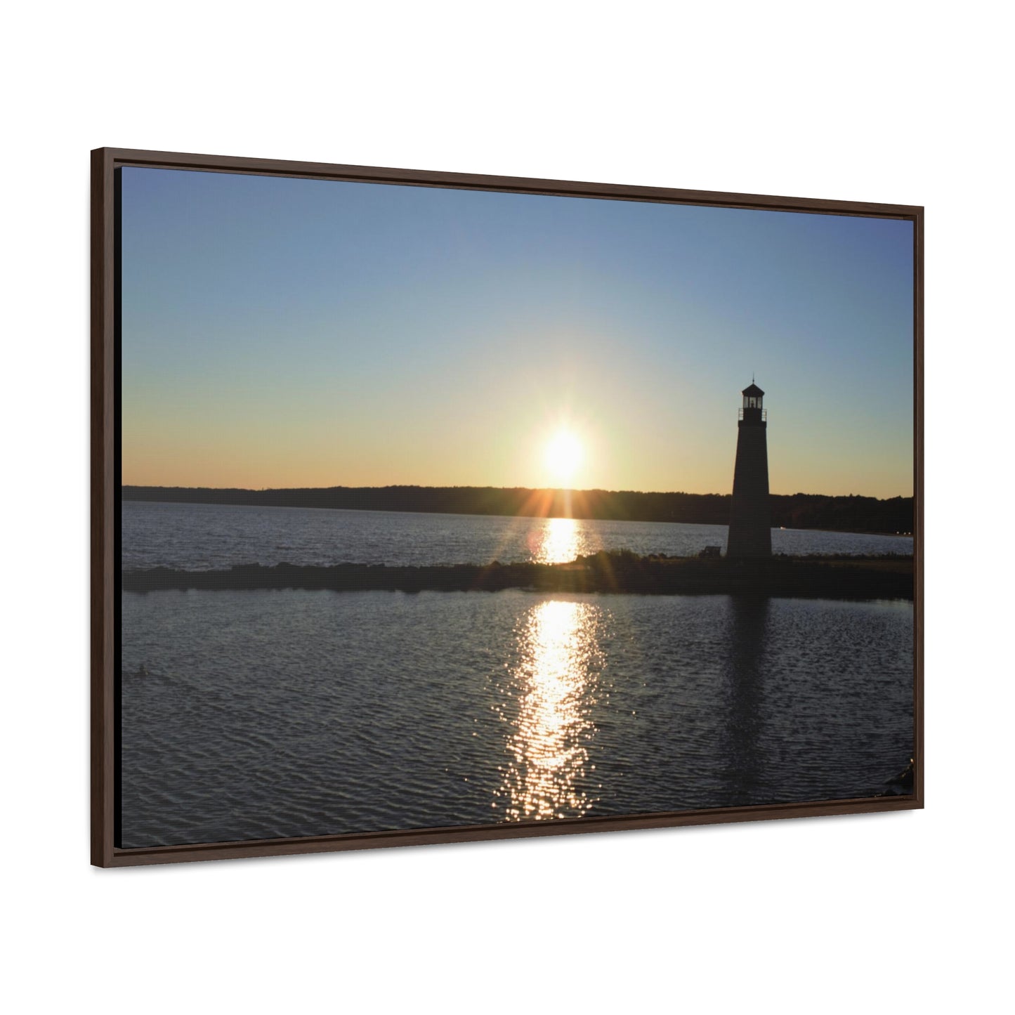 Gallery Canvas Wraps, Horizontal Frame - Sunset at Happy Rock