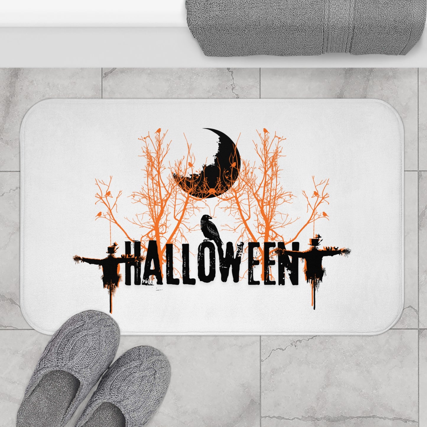 Bath Mat Scarecrow Halloween