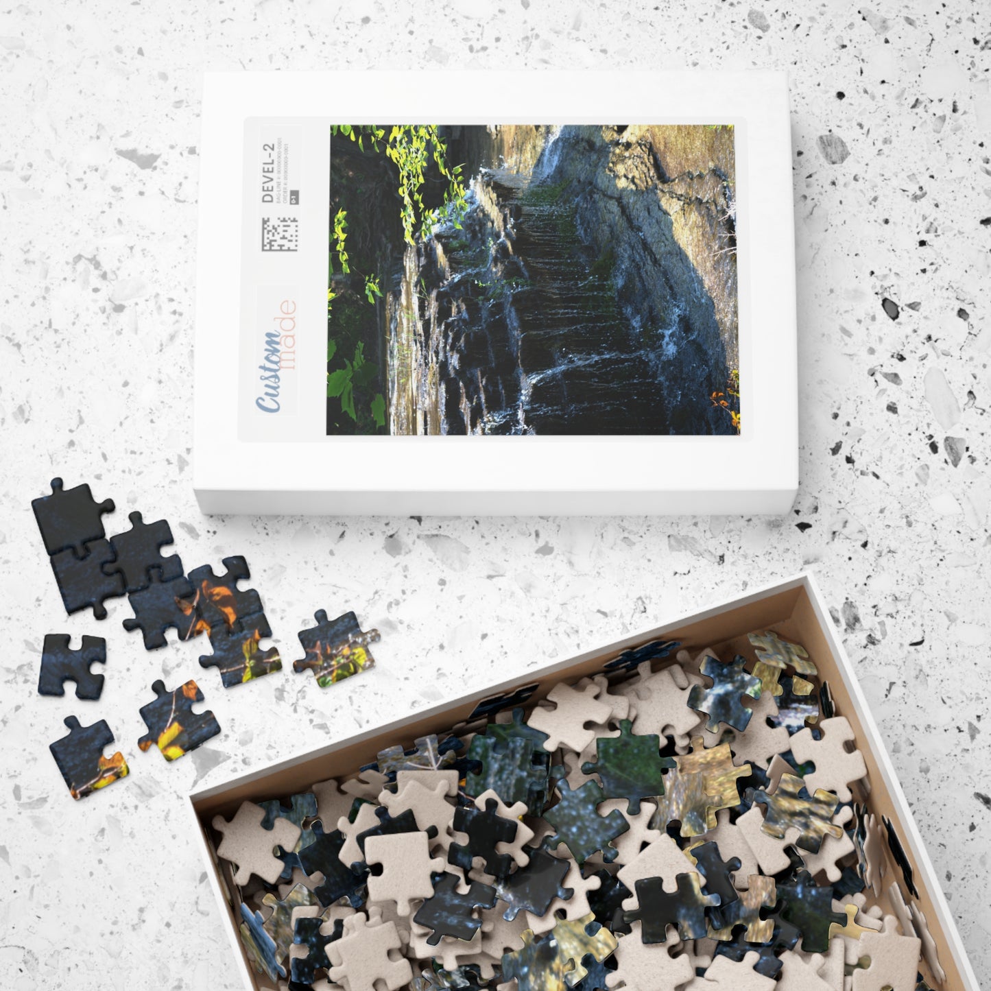 Puzzle (110, 252, 500, 1014-piece) Refreshing Waterfall