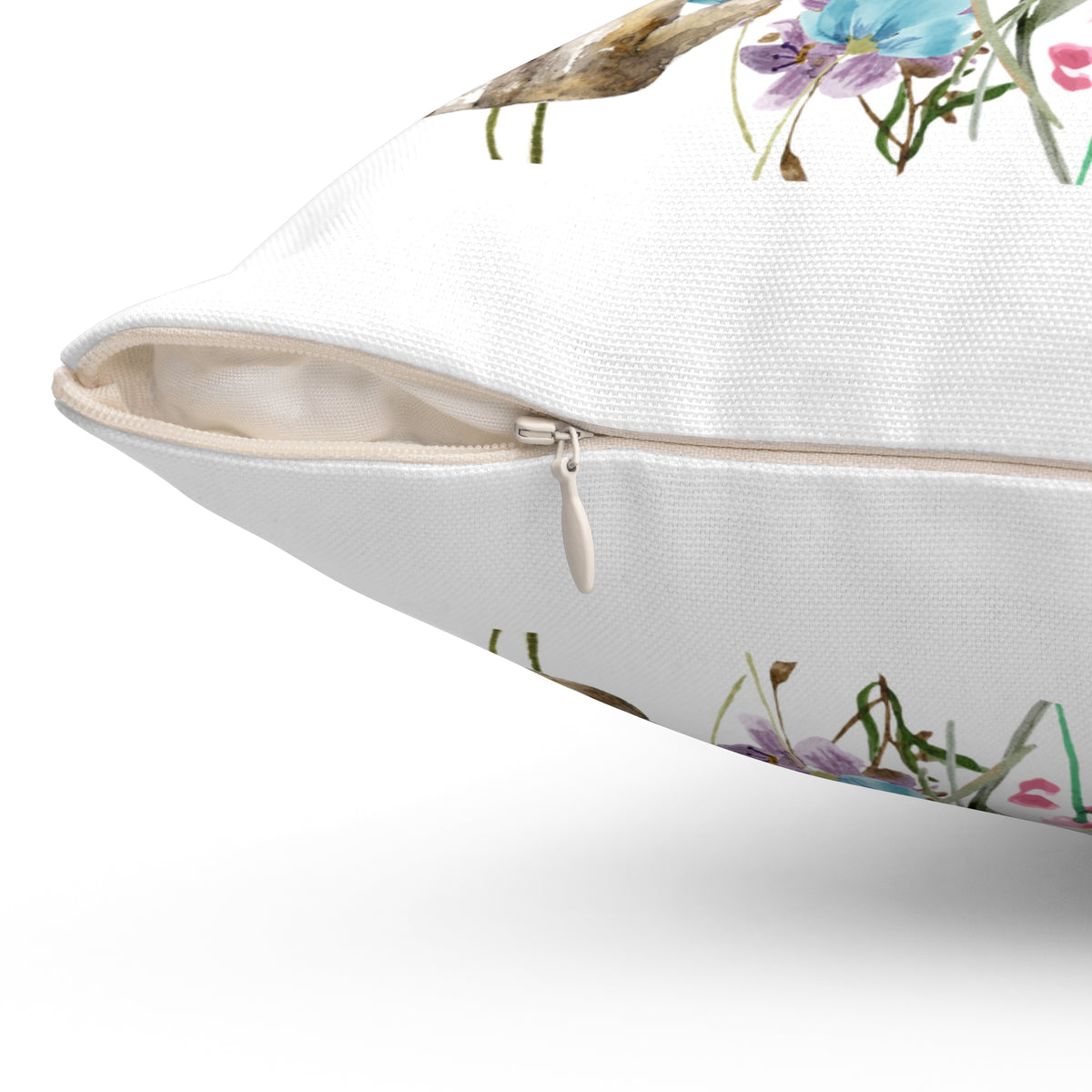 Spun Polyester Square Pillow Springtime