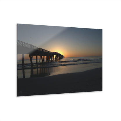 Acrylic Prints (French Cleat) Sunrise at the pier