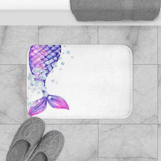 Bath Mat - Mermaid Tale and Bubbles