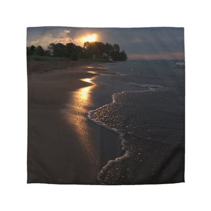 Microfiber Duvet Cover - Sunlight kissed beach