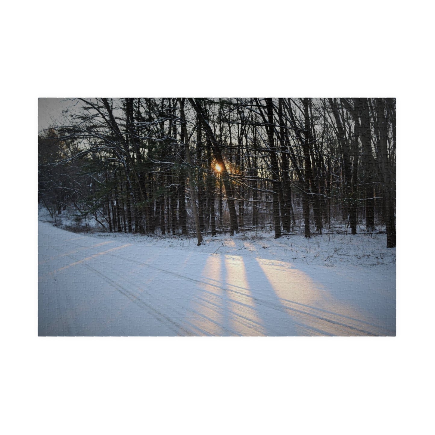 Puzzle (110, 252, 500, 1014-piece) Spectacular Winter Sun Beams