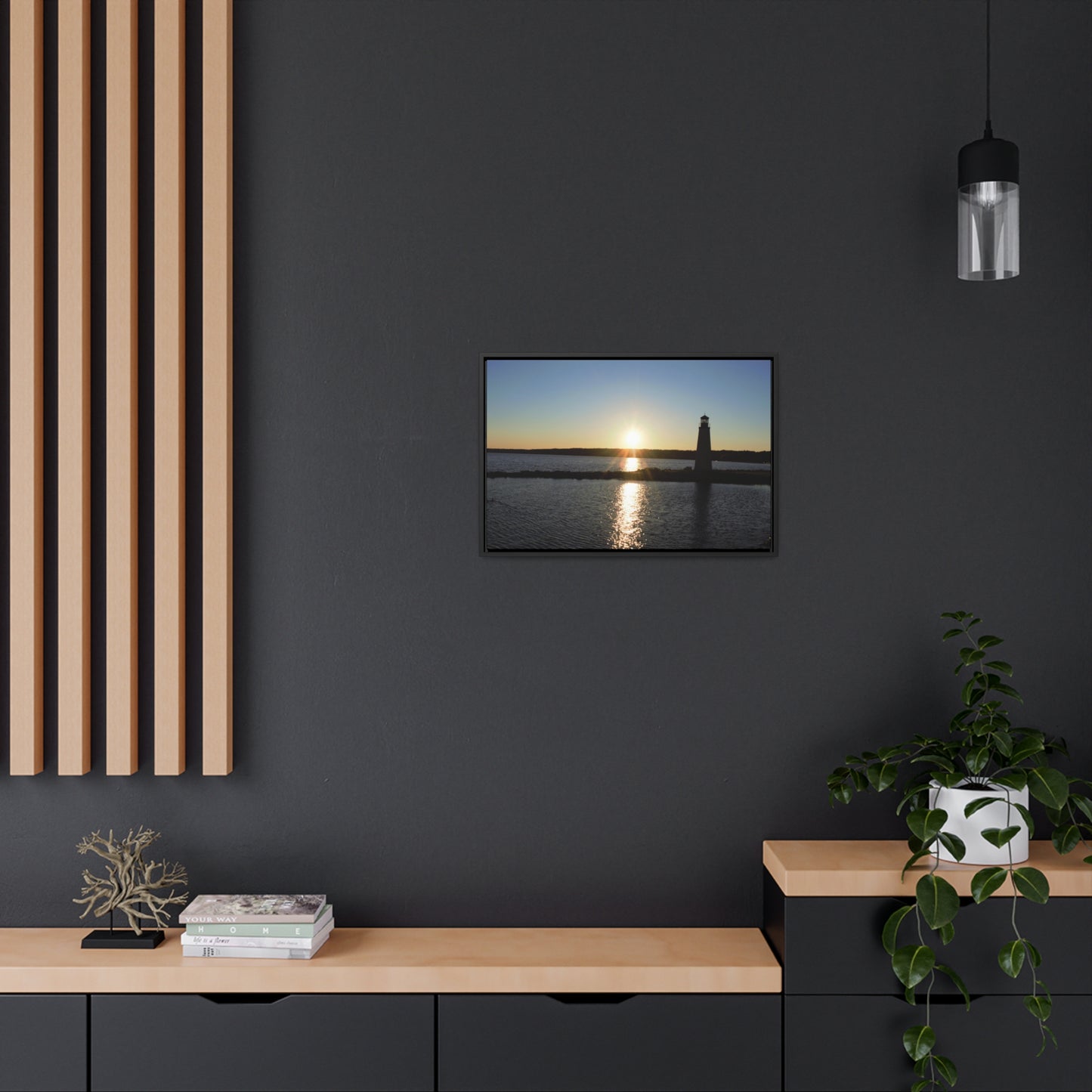 Gallery Canvas Wraps, Horizontal Frame - Sunset at Happy Rock