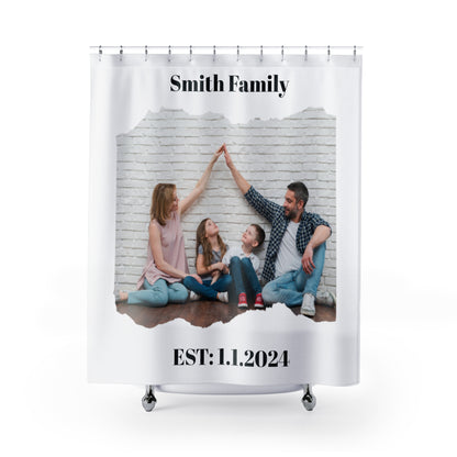 Ripped Photo Shower Curtain - Customize this product.