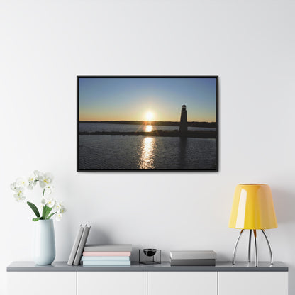 Gallery Canvas Wraps, Horizontal Frame - Sunset at Happy Rock