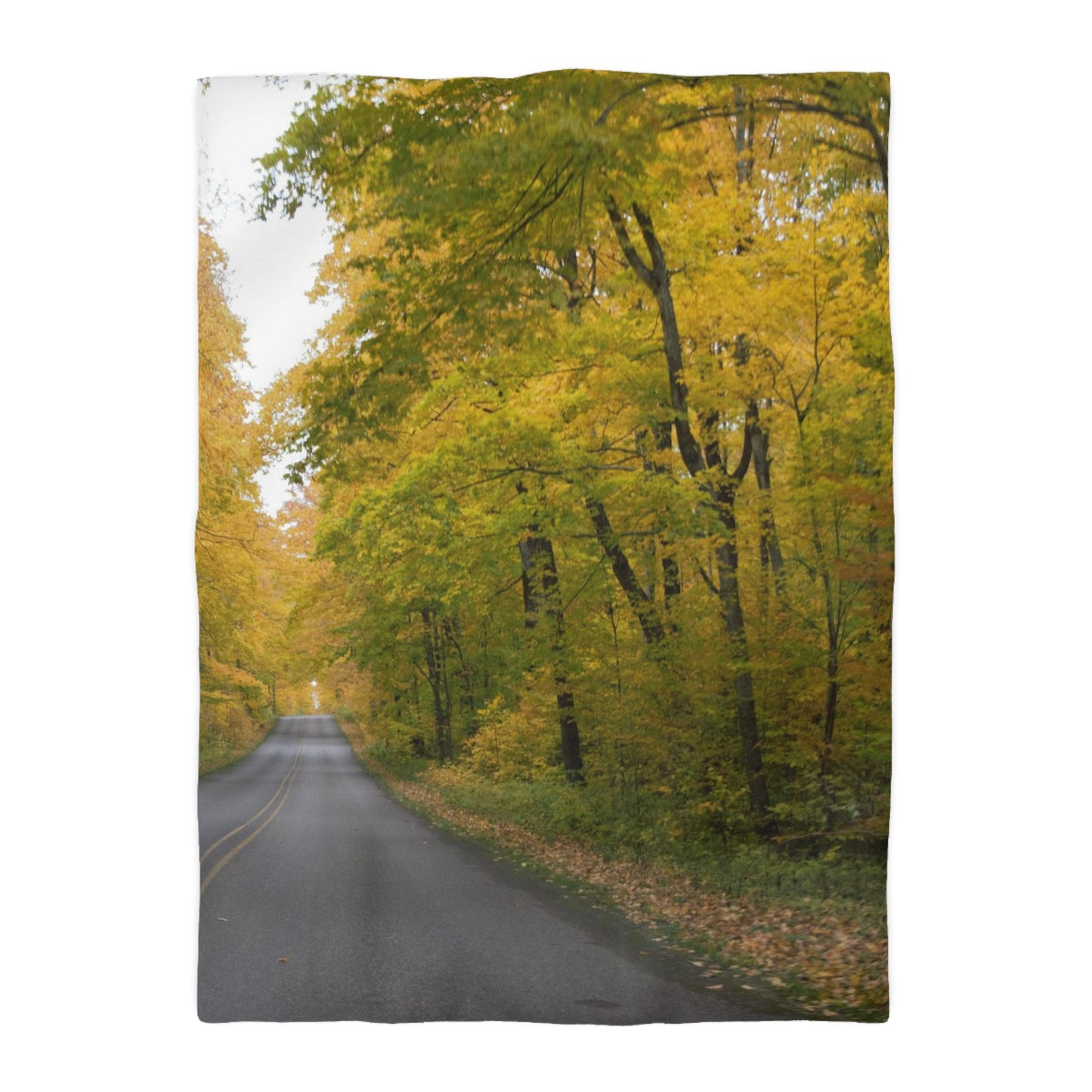 Microfiber Duvet Cover - Fall Road