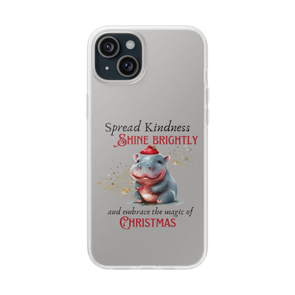 Flexi Cases -Magic of Christmas Hippopotamus - iPhone and Samsung phones