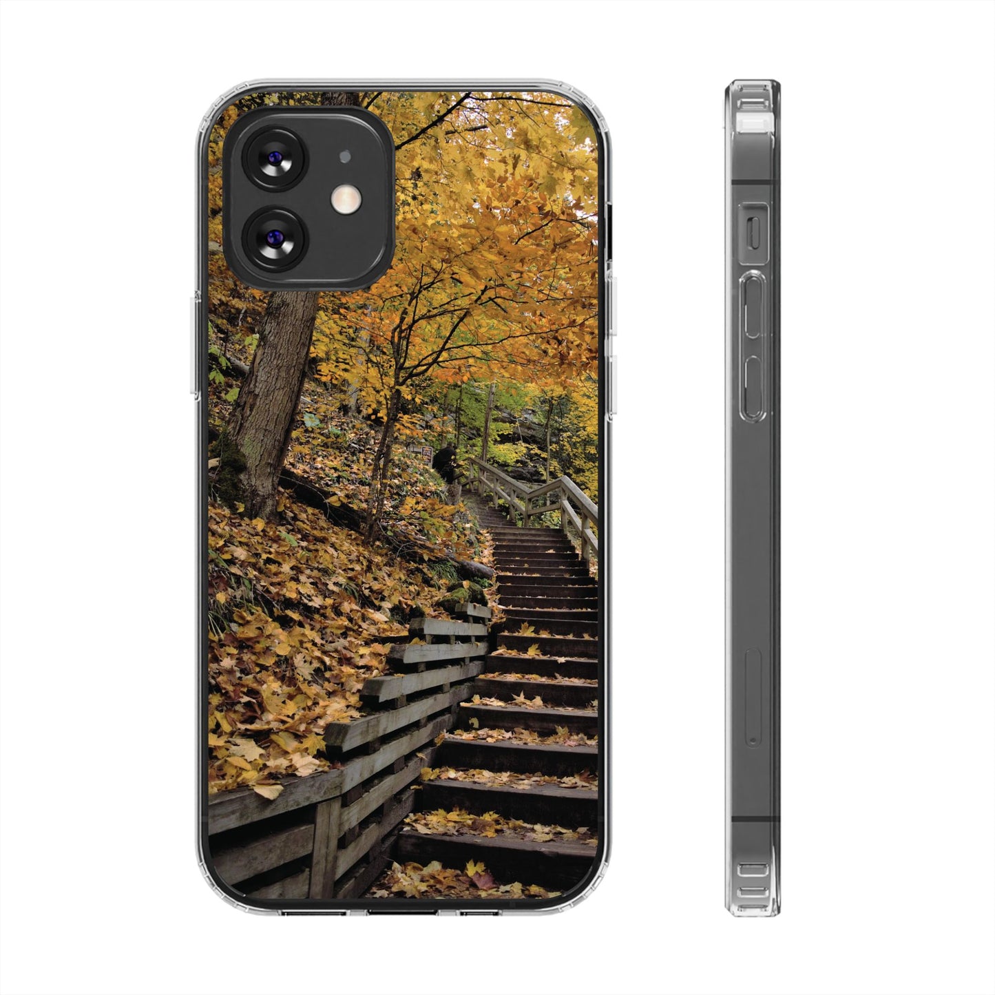 Clear Cases - Fall Walk to Heaven - iPhone 16 series, iPhone 15 series, iPhone 14 series, iPhone 13 series, IPhone 12 series