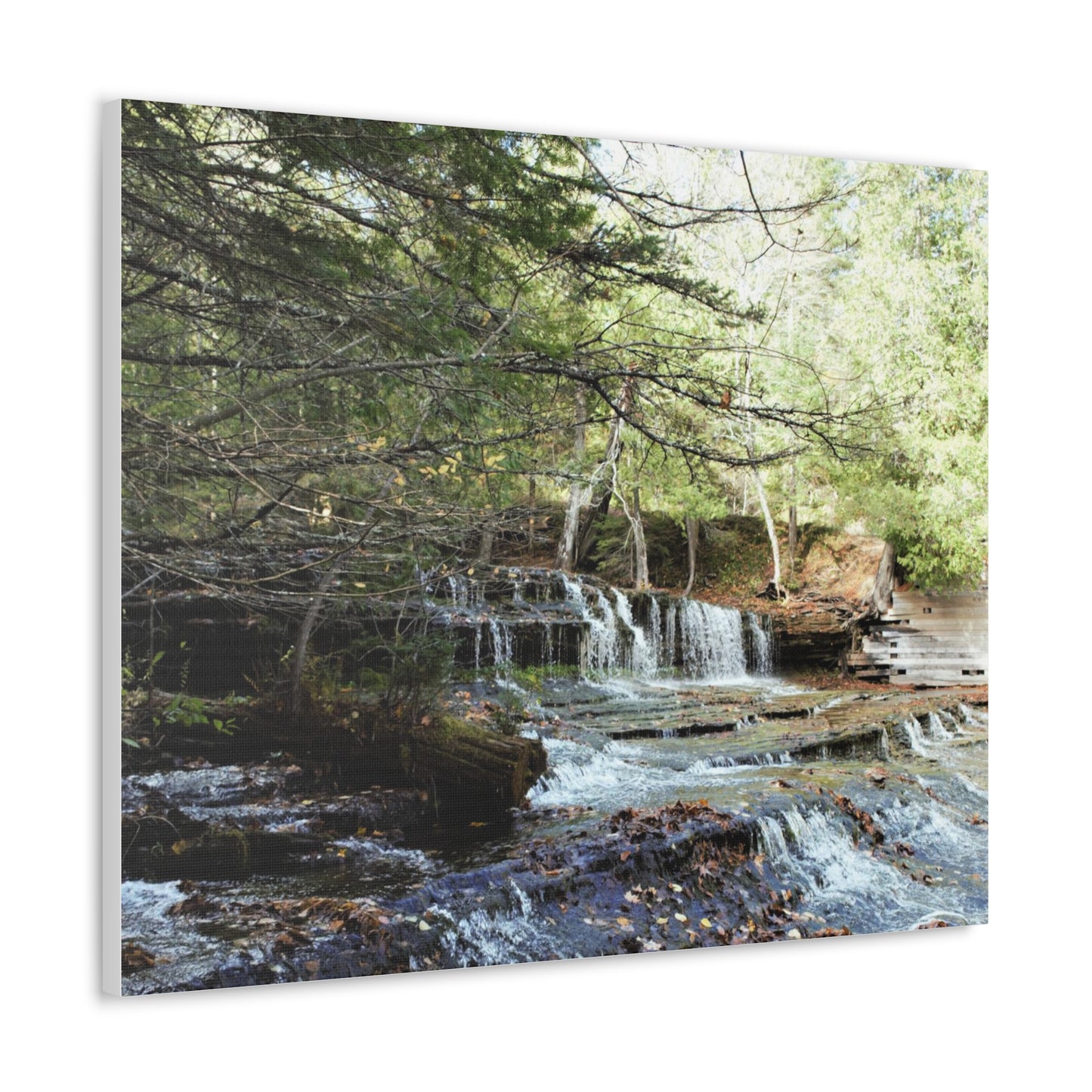 Canvas Gallery Wraps (White Wrap) - Water Fall