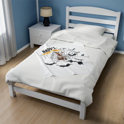 Velveteen Plush Blanket - Pit Halloween