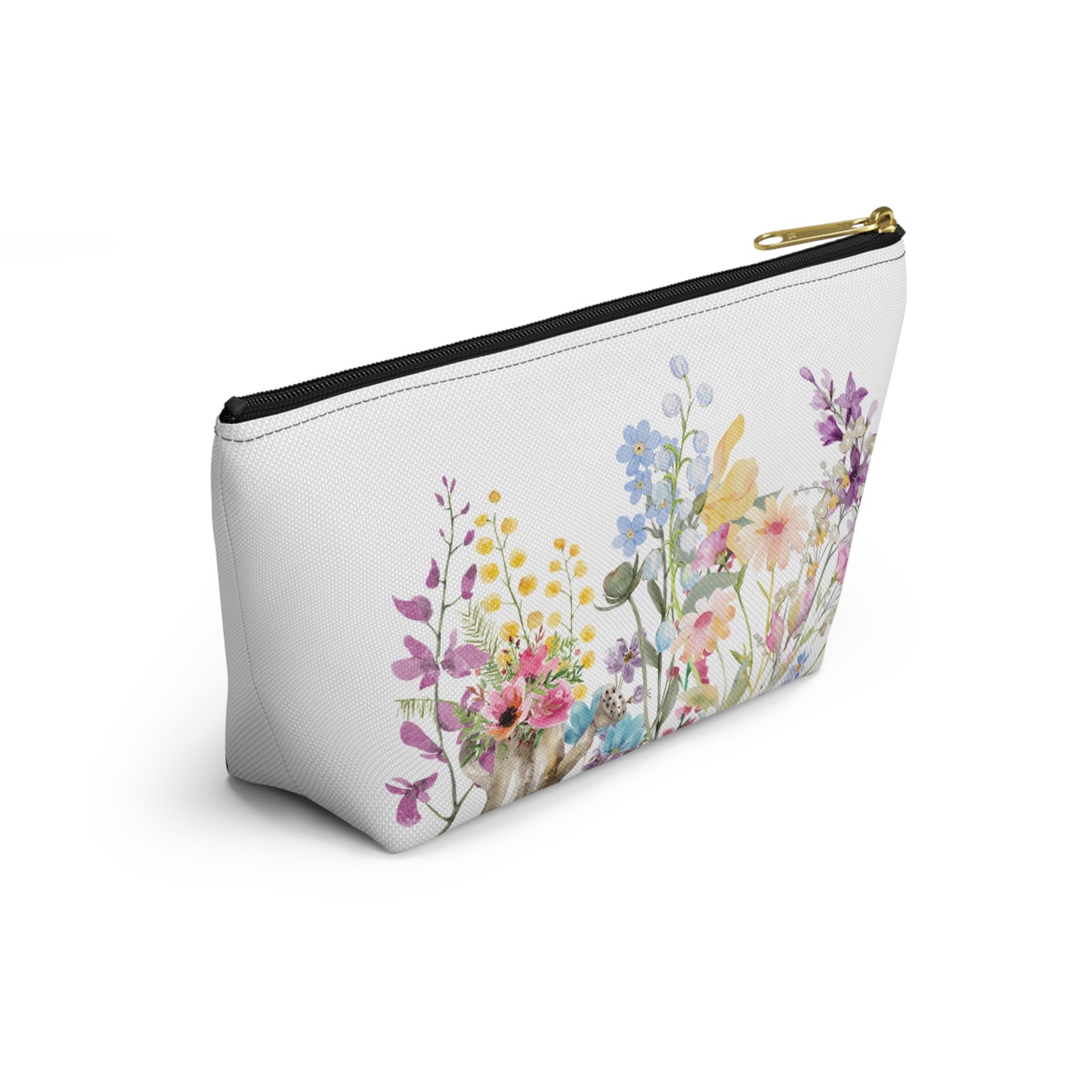 Accessory Pouch w T-bottom  Spring Blooms