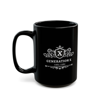 Black Ceramic Mug (11oz, 15oz) Generation X