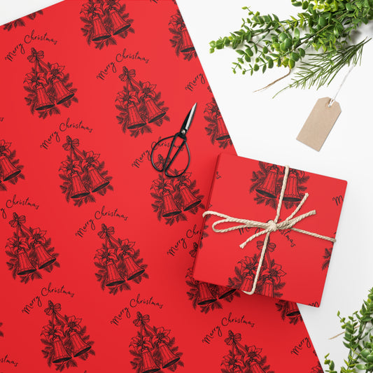 Wrapping Paper - Merry Christmas Bells