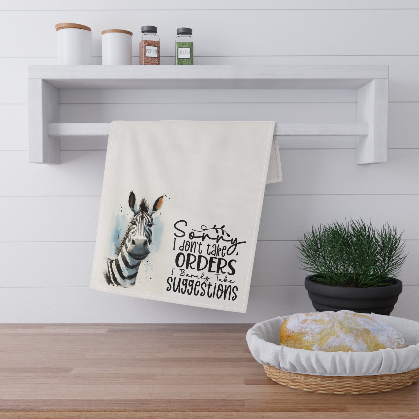 Sarcastic  Zebra Kitchen Towel - Orders