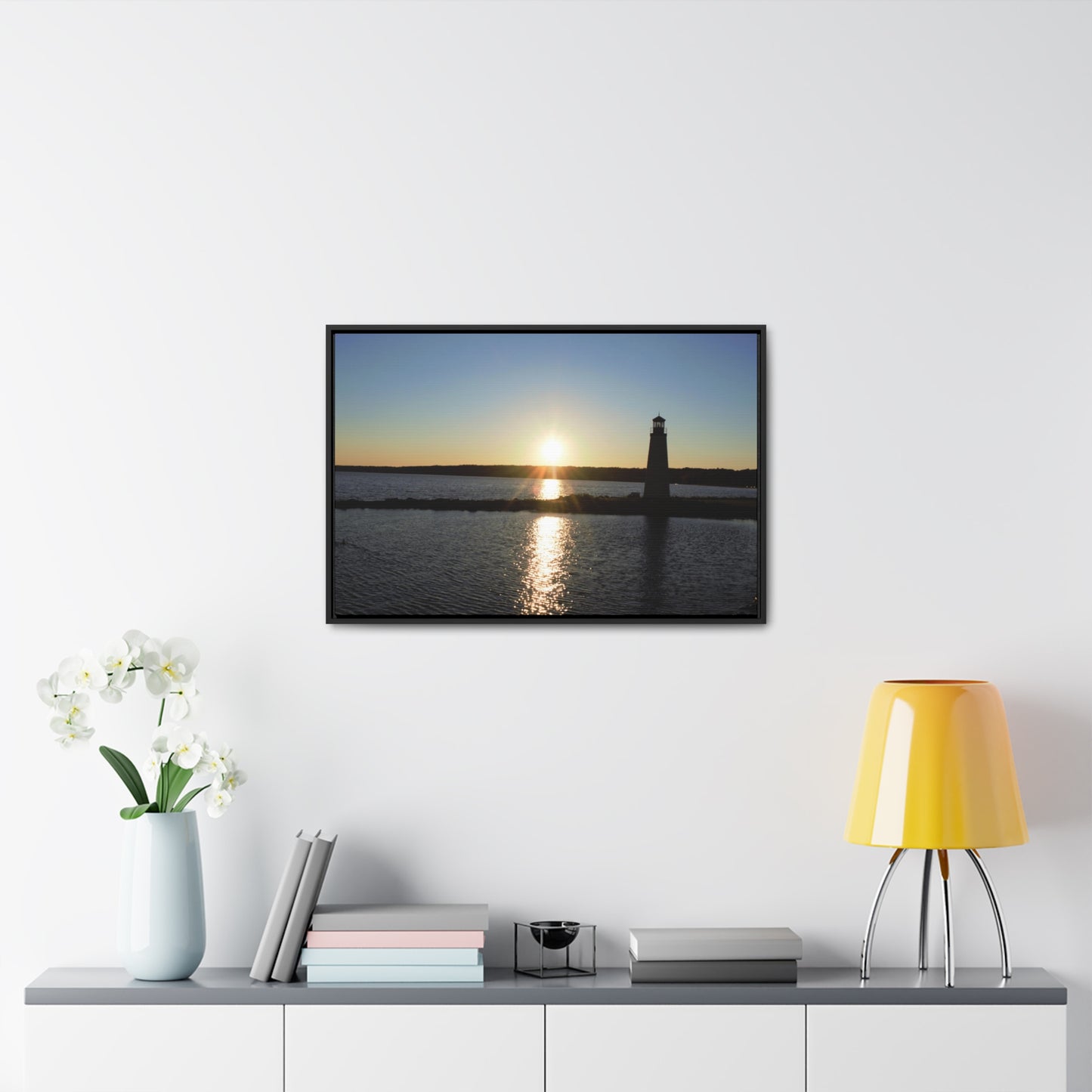 Gallery Canvas Wraps, Horizontal Frame - Sunset at Happy Rock