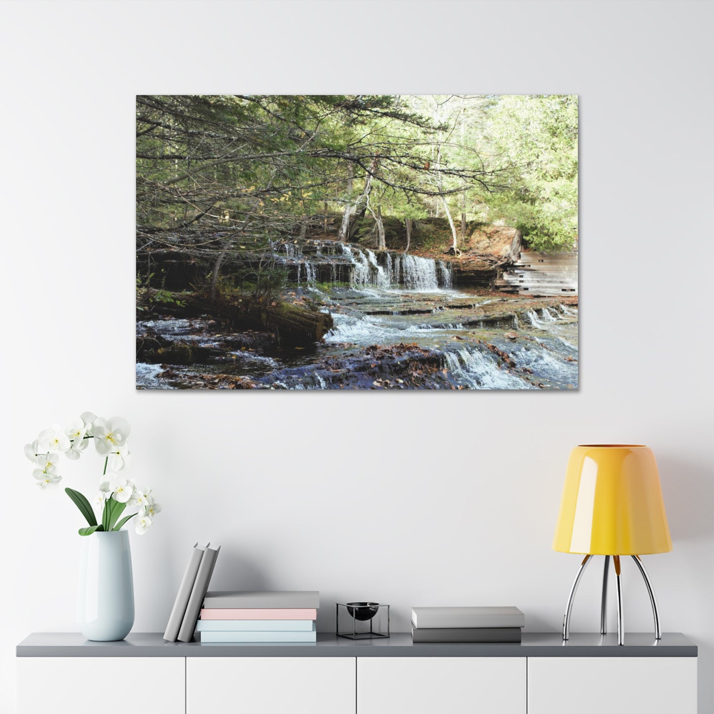 Canvas Gallery Wraps (White Wrap) - Water Fall