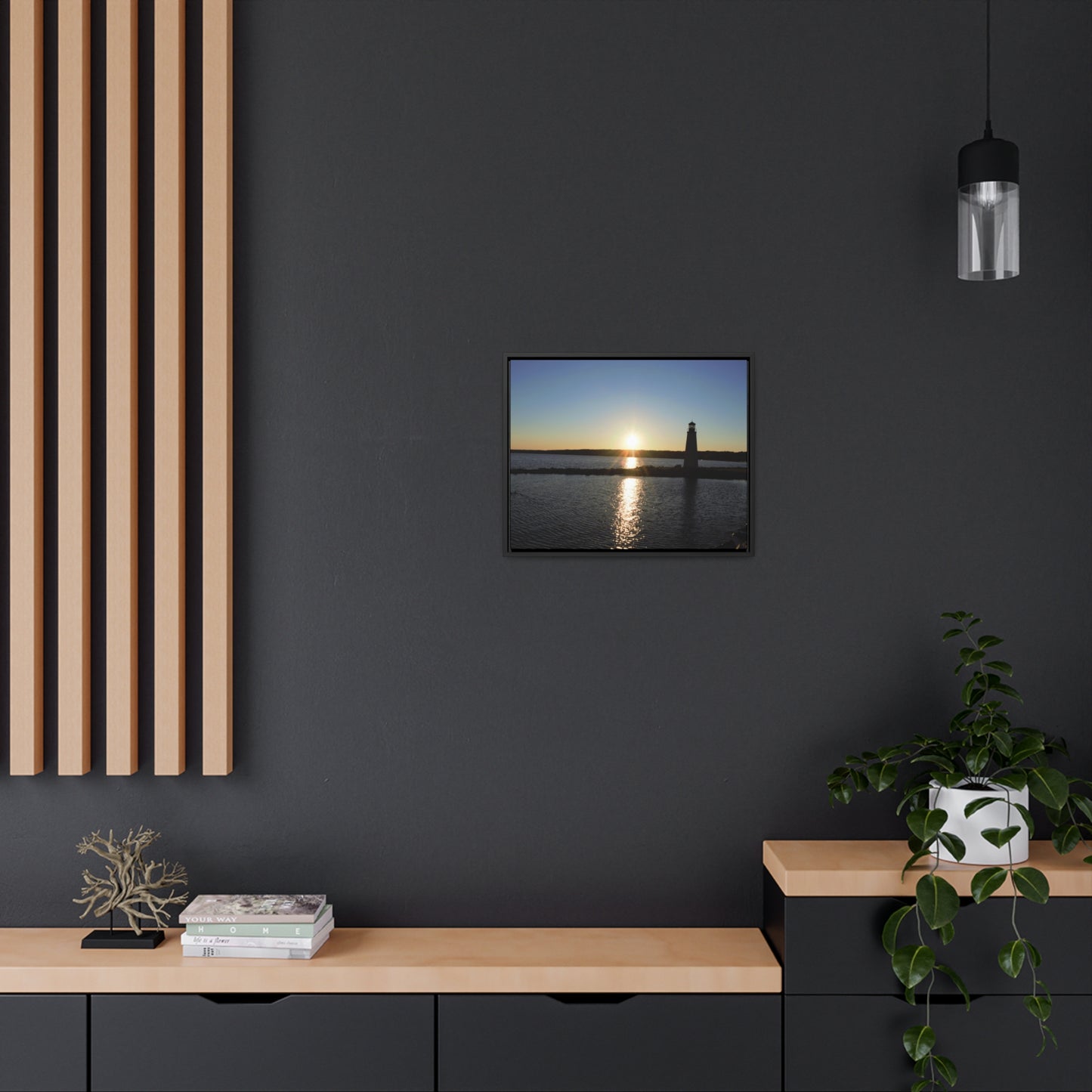 Gallery Canvas Wraps, Horizontal Frame - Sunset at Happy Rock