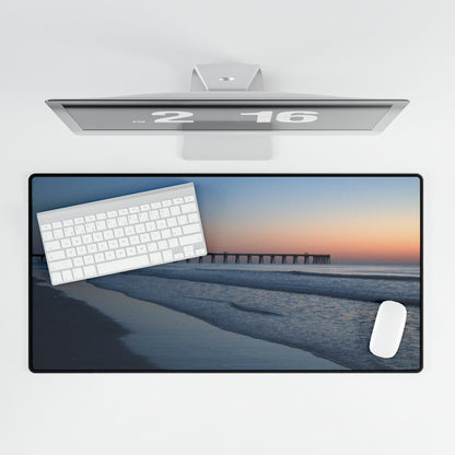 Desk Mat- Blue hour at the pier