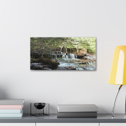 Canvas Gallery Wraps (White Wrap) - Water Fall