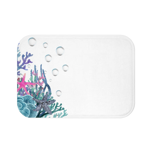 Bath Mat - Star Fish and Bubbles