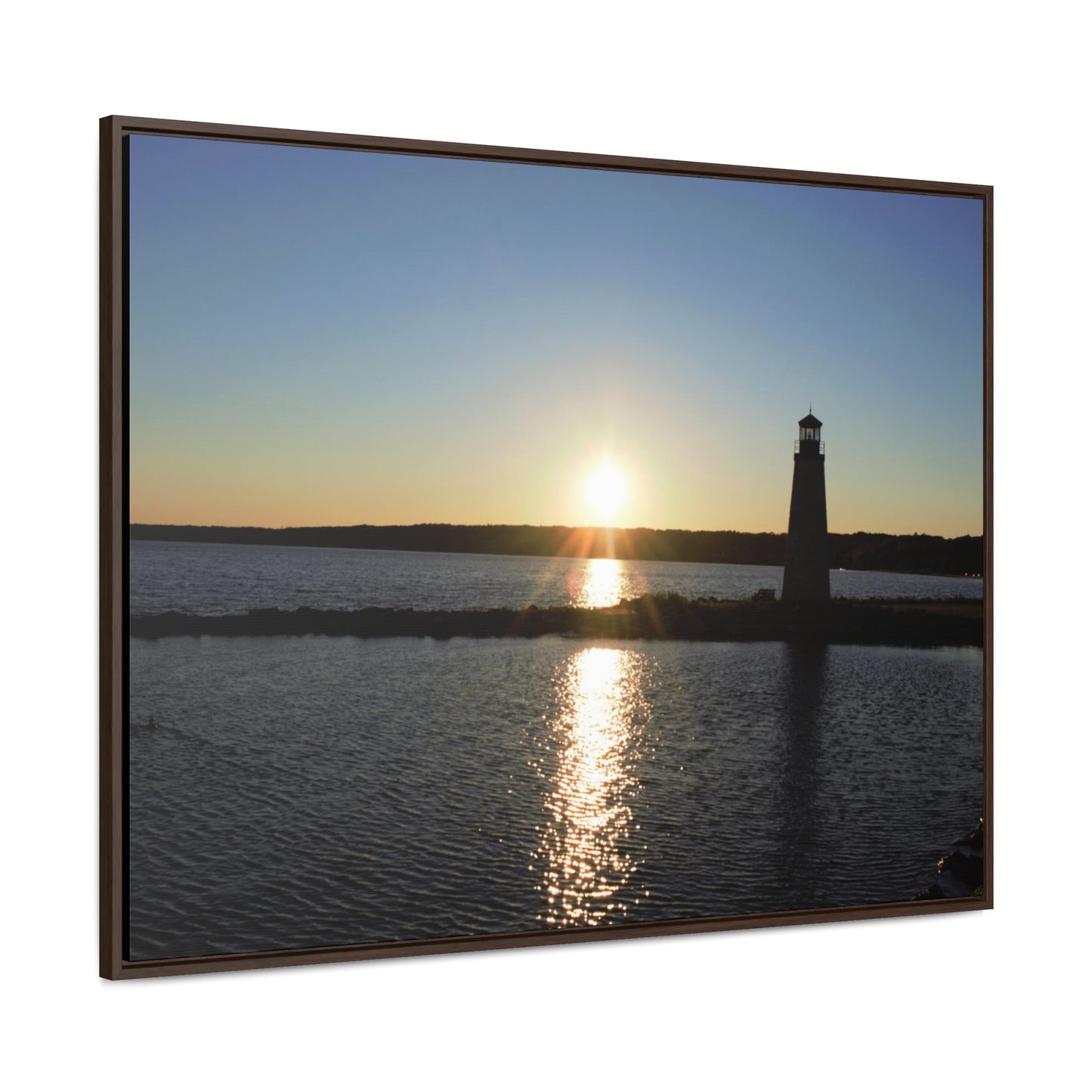 Gallery Canvas Wraps, Horizontal Frame - Sunset at Happy Rock