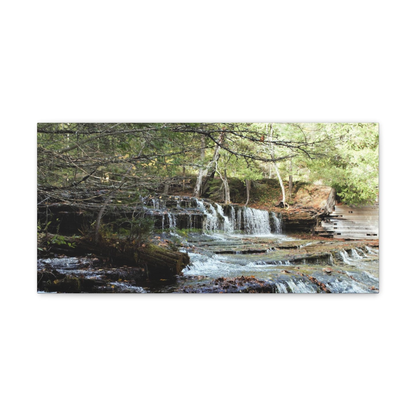 Canvas Gallery Wraps (White Wrap) - Water Fall