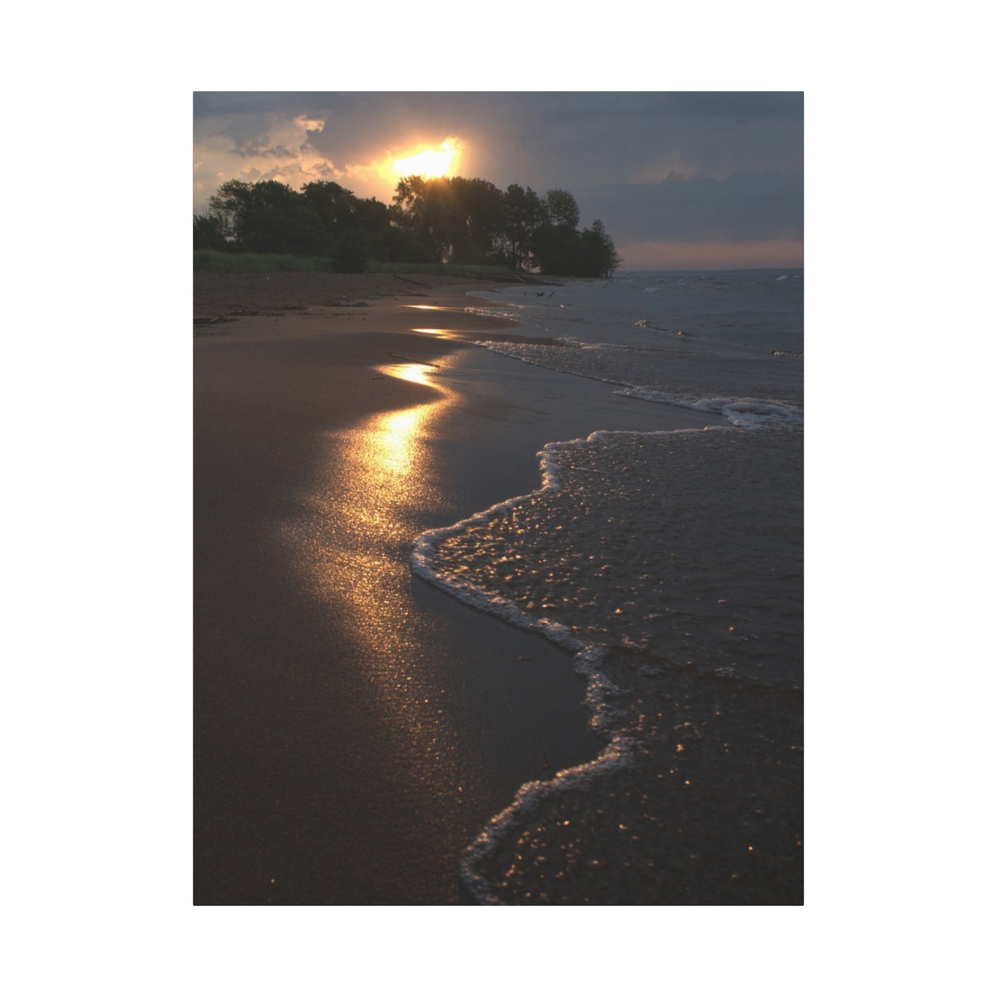 Sun Kissed Beach Matte Canvas, Stretched, 1.25" 48" x 24", 32", 36"
