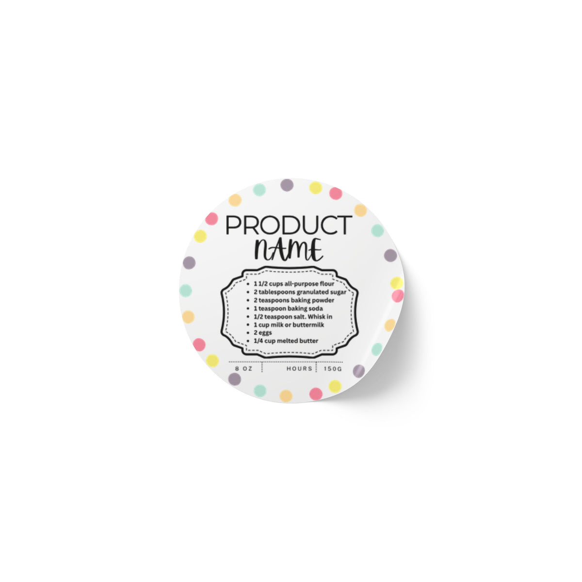 Round Sticker Label Rolls - CYB Same Round Sticker 1 x 1, 2 x 2  50,100,250