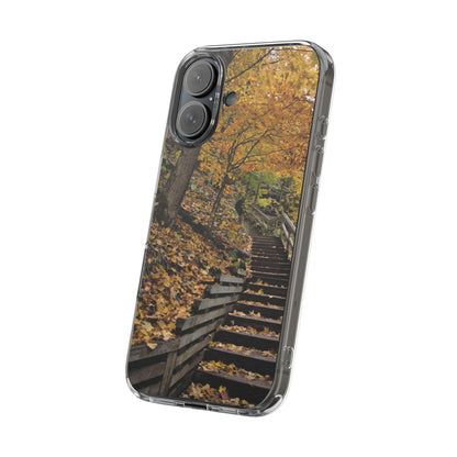 Clear Cases - Fall Walk to Heaven - iPhone 16 series, iPhone 15 series, iPhone 14 series, iPhone 13 series, IPhone 12 series