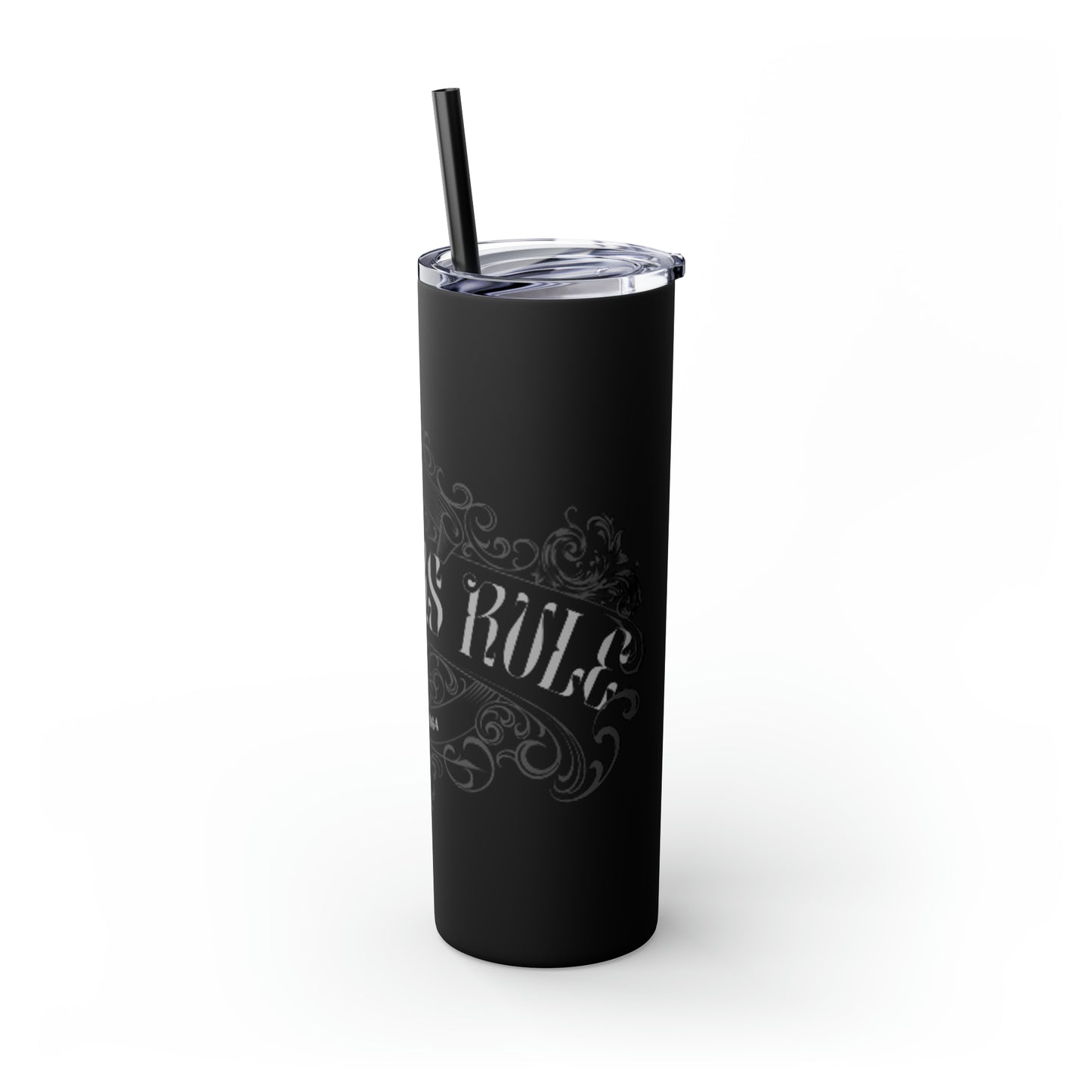 Skinny Tumbler with Straw, 20oz - Boomers Rule