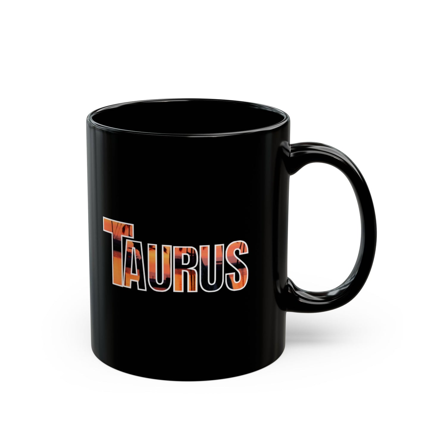 Black Ceramic Mug (11oz, 15oz) Taurus