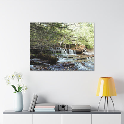 Canvas Gallery Wraps (White Wrap) - Water Fall