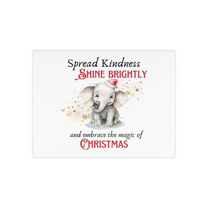 Ceramic Photo Tile - Magic of Christmas - Baby Elephant